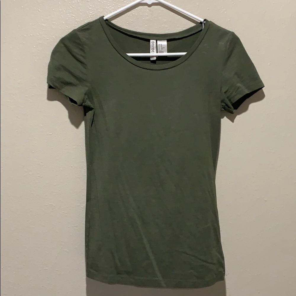 H&M olive green tee